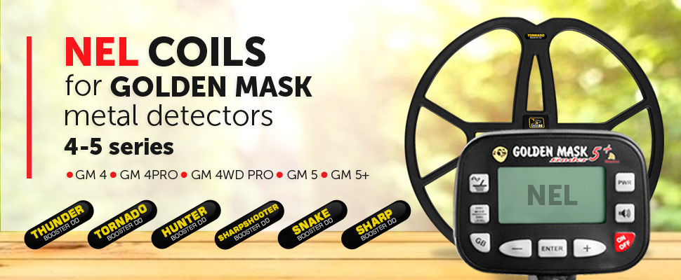 NEL coils for Golden Mask metal detectors 4-5 series